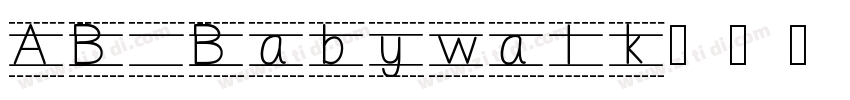 AB Babywalk字体转换